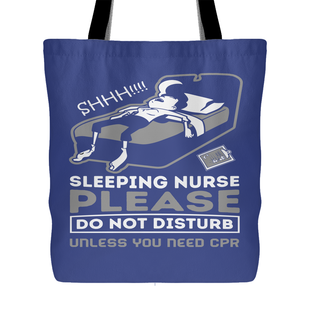 Sleeping Nurse Totebag