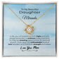 To My Beautiful Daughter Unbreakable Love Necklace Skyblue