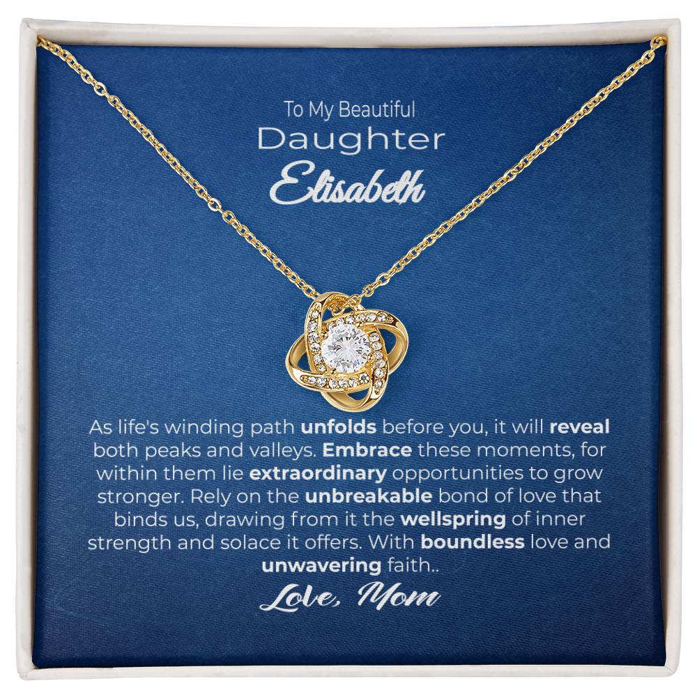 To My Beautiful Daughter Unwavering Faith Navy Blue