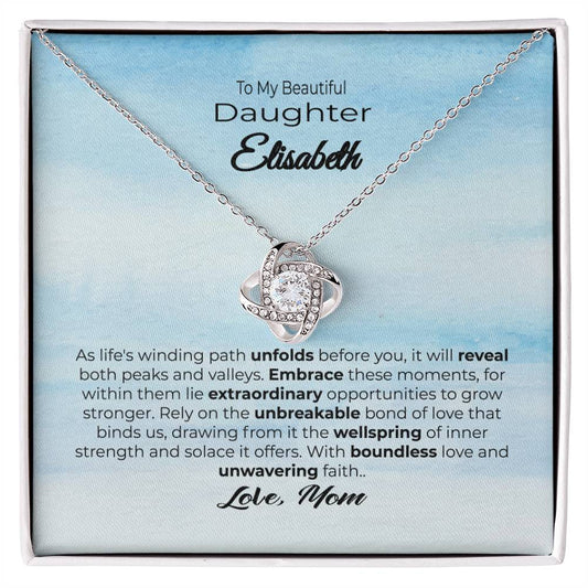 To My Beautiful Daughter Unwavering Faith SkyBlue