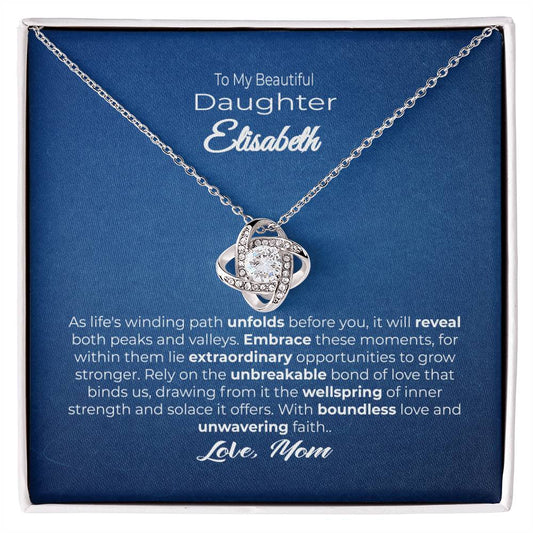 To My Beautiful Daughter Unwavering Faith Navy Blue