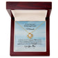 To My Beautiful Daughter Unbreakable Love Necklace Skyblue