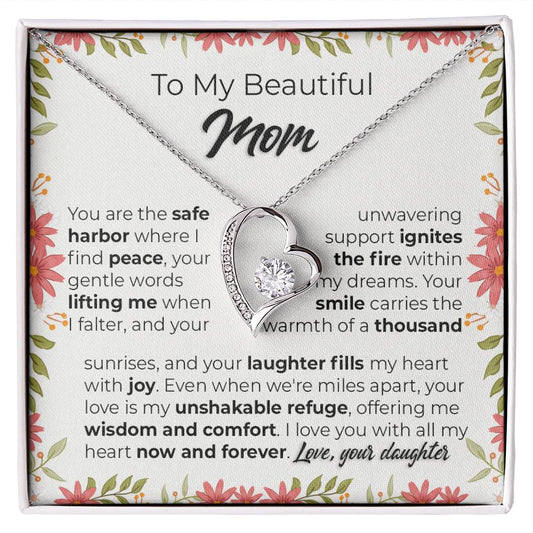 Mom forever love necklace